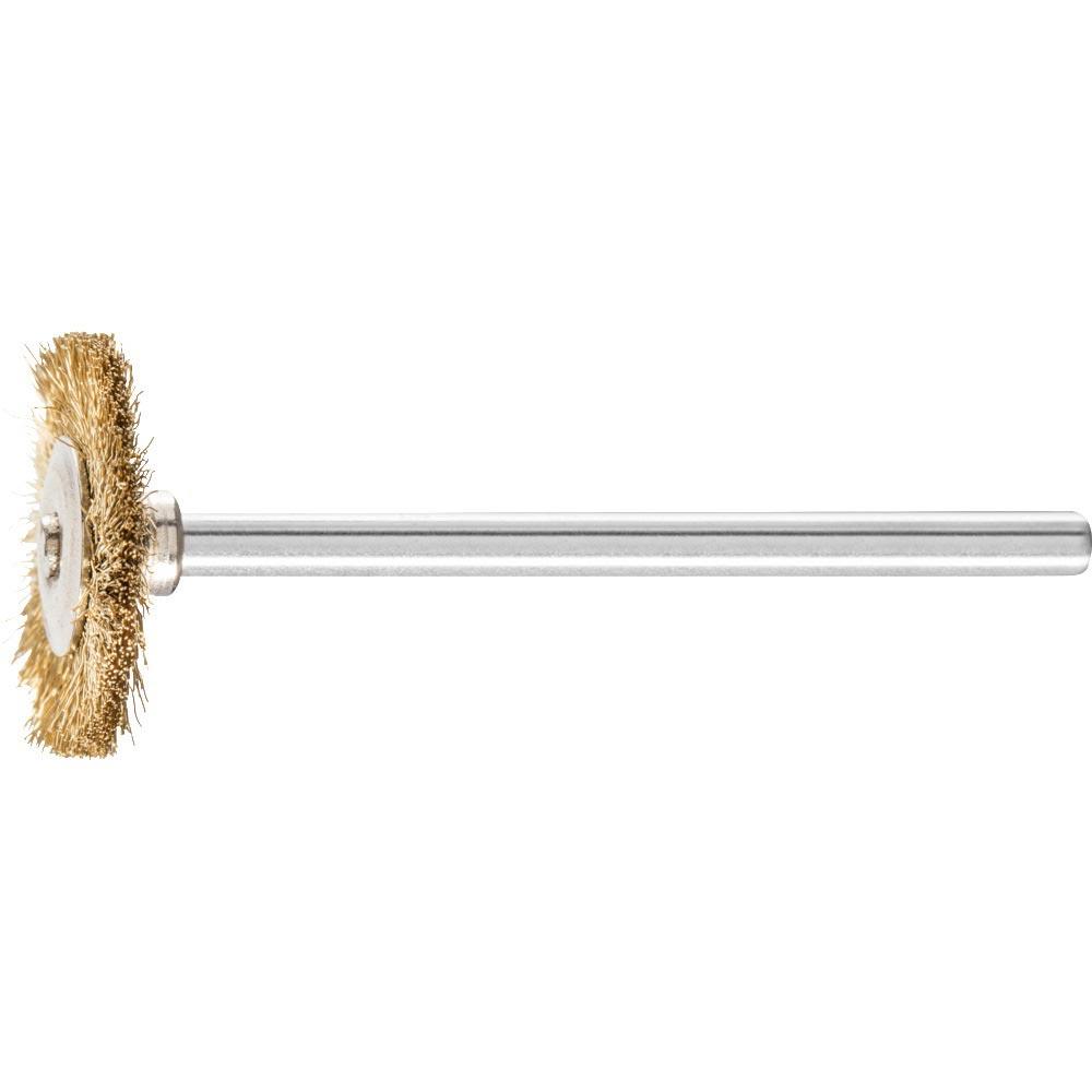 Minirundbürste RBU 1902/3 MES 0,10 D19xB2xL5mm Messing Minirundbürste RBU 1902/3 MES 0,10 D19xB2xL5mm Messing