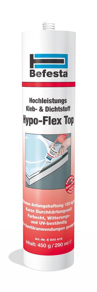 Hochleistungs-Kleb- und Dichtstoff Hypo-Flex-Top, weiss, 290 ml Kartusche