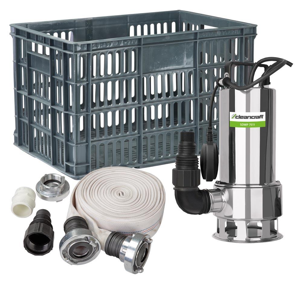 CLEANCRAFT Tauchpumpen (Flut)-Set SDWP 7511 0,75 kW (230 V)