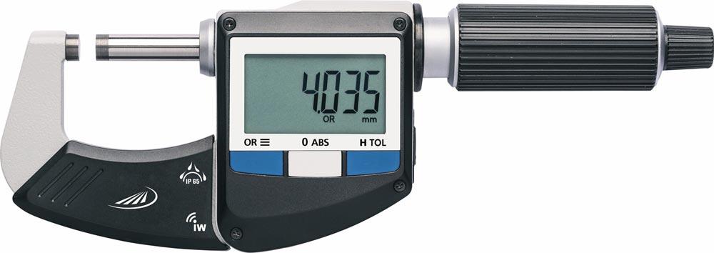 Bügelmessschraube IP65 0-25 mm digital mit Funkschnittstelle Bügelmessschraube IP65 0-25 mm digital mit Funkschnittstelle