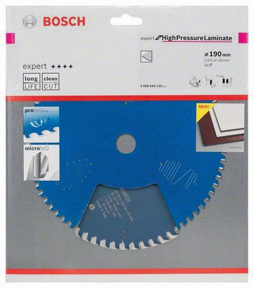 Kreissägeblatt Außen-Ø 190 mm Zähnezahl 56 TR-F Bohrung 30 mm Schnittbreite 2,6 mm HM