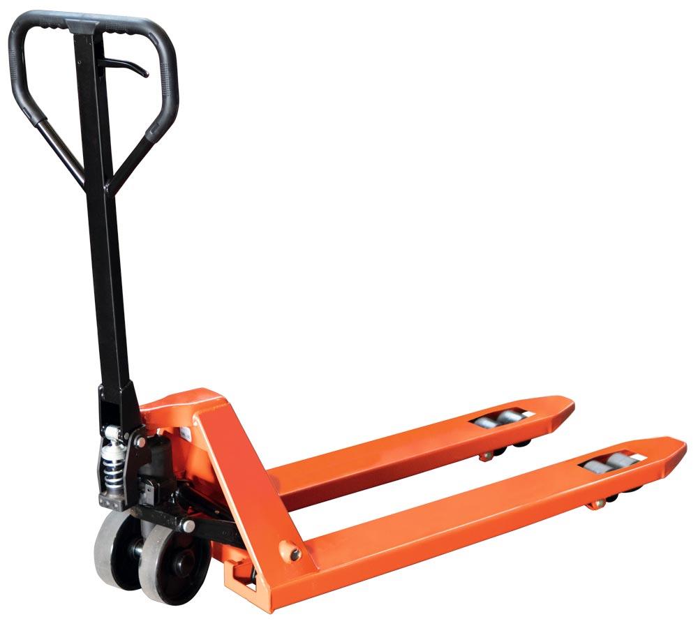 Gabelhubwagen mit Schnellhub, Traglast 2500 kg, Gabellänge 1150 mm, Hubbereich 85-200 mm, Bereifung Vollgummi/PU tandem