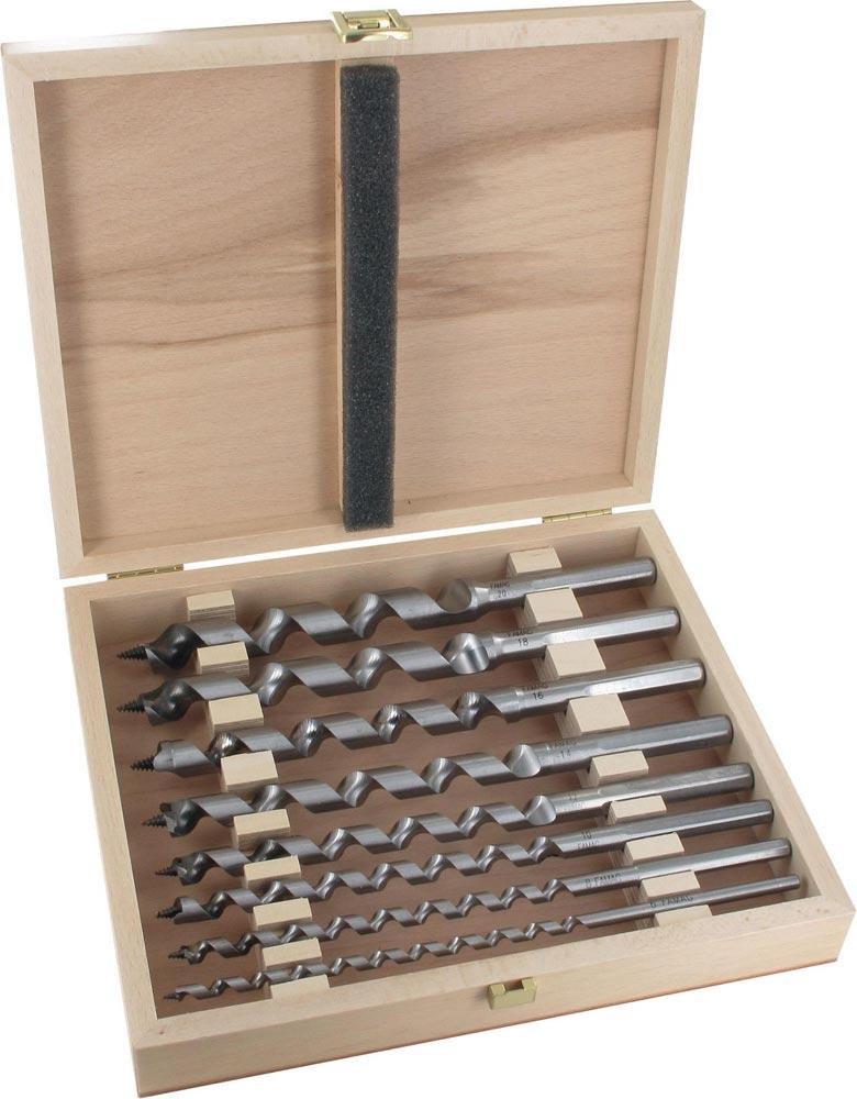 Schlangenbohrersatz Ø 6, 8, 10, 12, 14, 16, 18, 20 mm Nutzlänge 160 mm 6-kant Gesamtlänge 235 mm