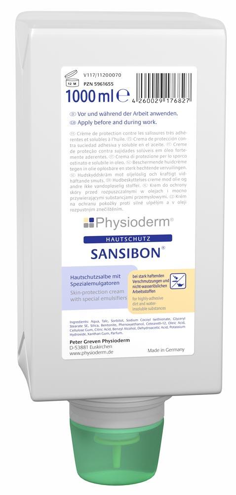 Hautschutzcreme sansibon, 1000 ml Varioflasche
