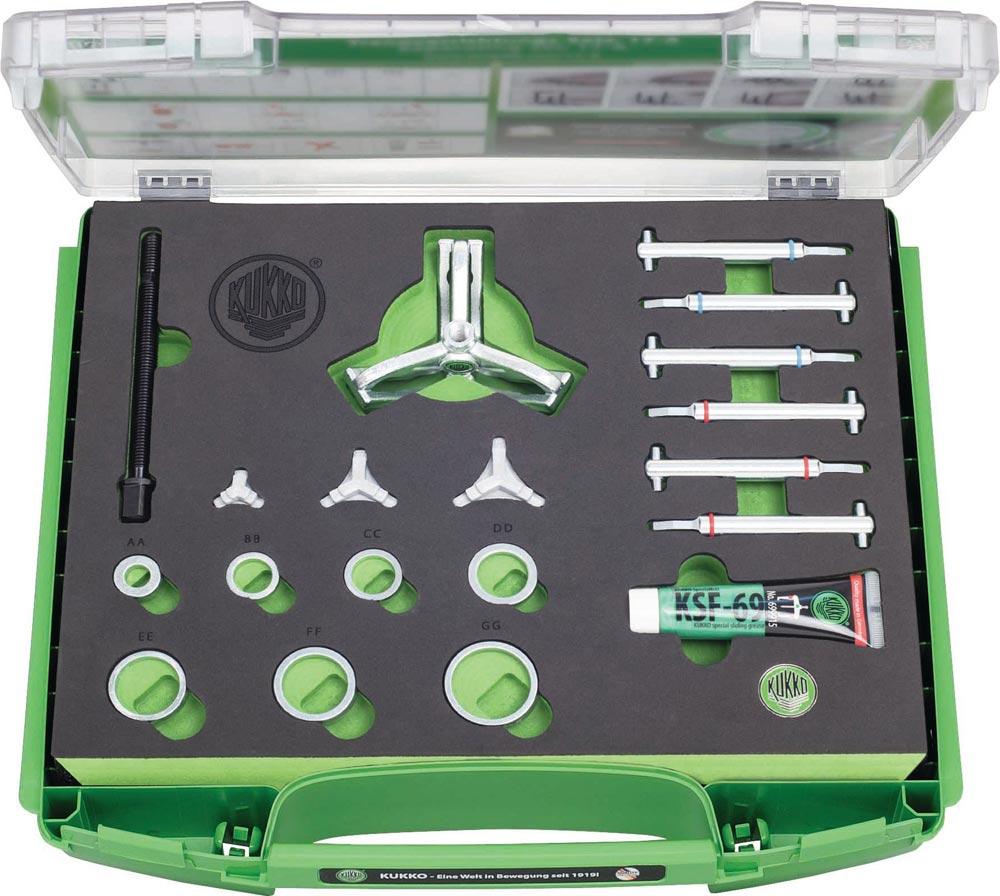 Kugellagerabziehersatz K-70 21 teilig Spannbereich 17-100 mm