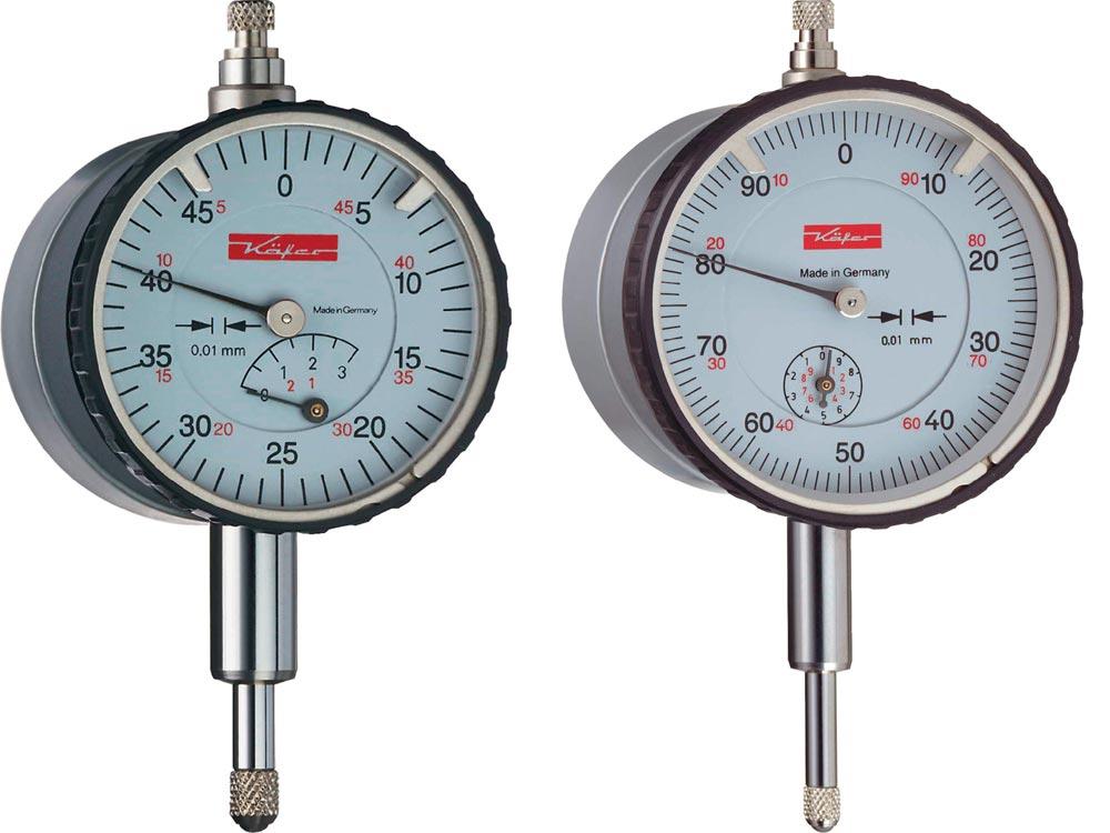 Messuhr M2 T Magnet 10 mm Ablesung 0,01 mm magnetische Rückwand