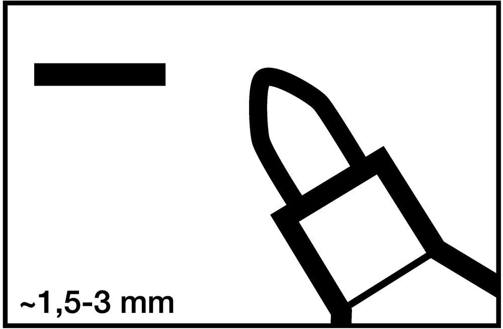 Permanentmarker 3000 blau Strichbreite 1,5-3 mm Rundspitze