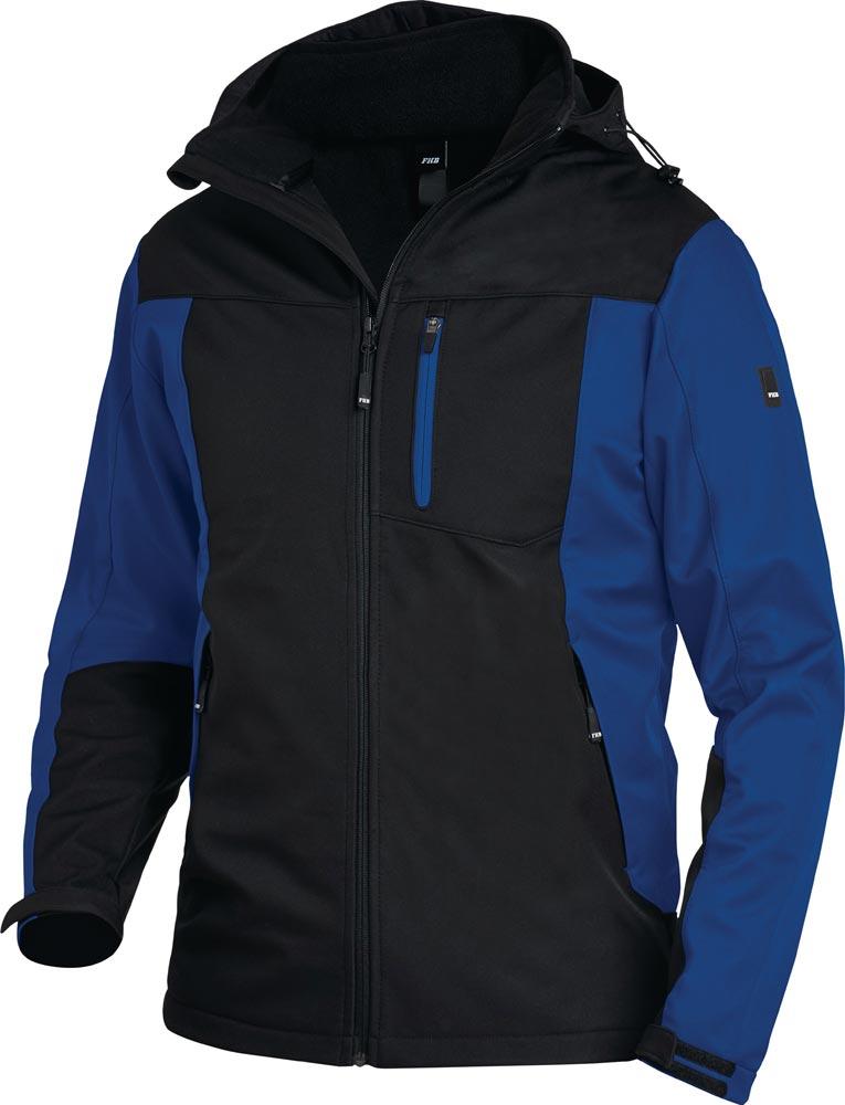 Softshelljacke JANNIK Größe M royal/schwarz