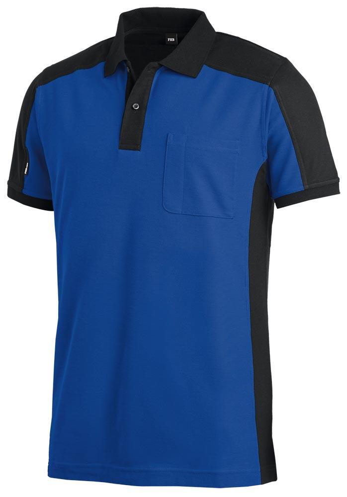 Poloshirt KONRAD Größe M royal/schwarz