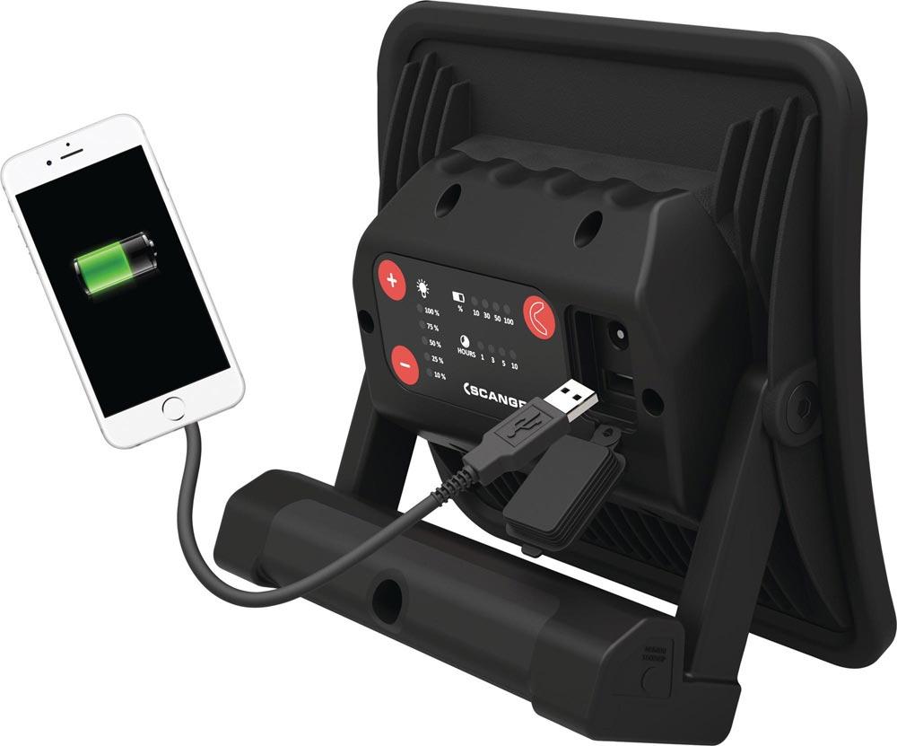 LED-Baustrahler NOVA R 16 W 2000 lm Li-Ion 4000 mAh 7,3 V IP67 LED-Baustrahler NOVA R 16 W 2000 lm Li-Ion 4000 mAh 7,3 V IP67
