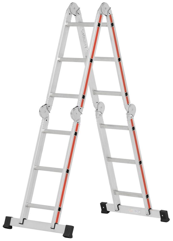 Mehrzweckleiter inkl. Plattform, 4x3 Sprossen, Länge 3,47 m Mehrzweckleiter inkl. Plattform, 4x3 Sprossen, Länge 3,47 m