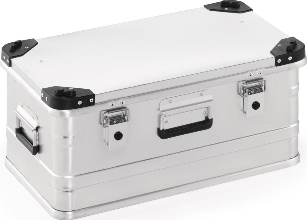 Aluminiumbox L582xB385xH275mm 47 l mit Klappverschluss und Stapelecken