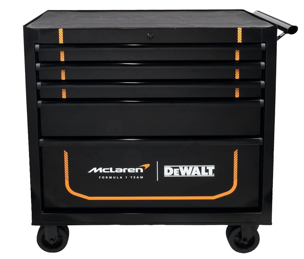 DEWALT MCLAREN Werkzeugwagen 5 Schubladen leer