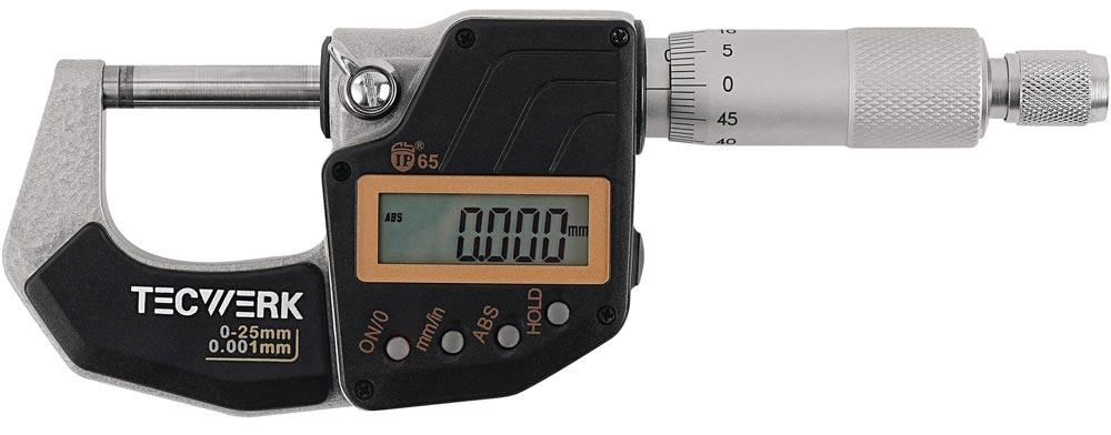 Bügelmessschraube DIN 863/1 IP65 digital TECWERK TW 1850122