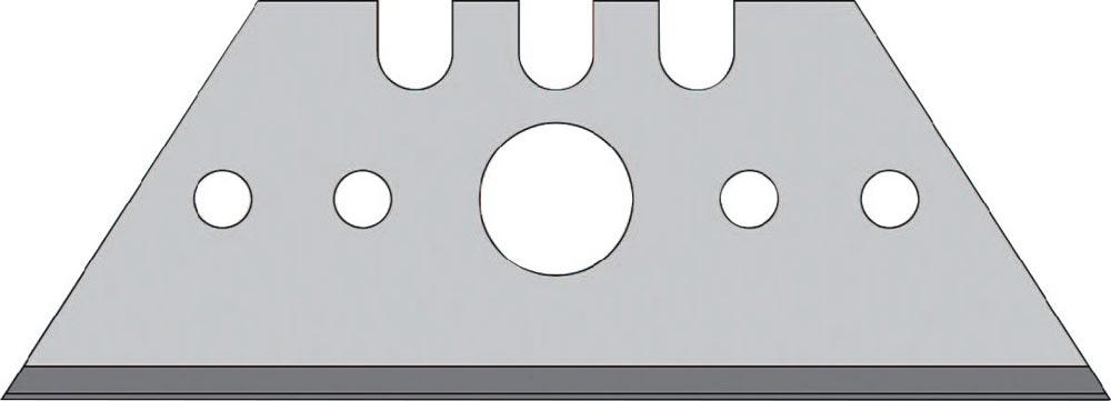 Trapezklinge L52xB18,7xS0,65mm mit Lochung 10 Stück / Spender