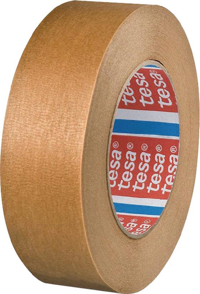 Lackierkrepp tesakrepp® 4341 leicht gekreppt hellbraun Länge 50 m Breite 38 mm Rolle