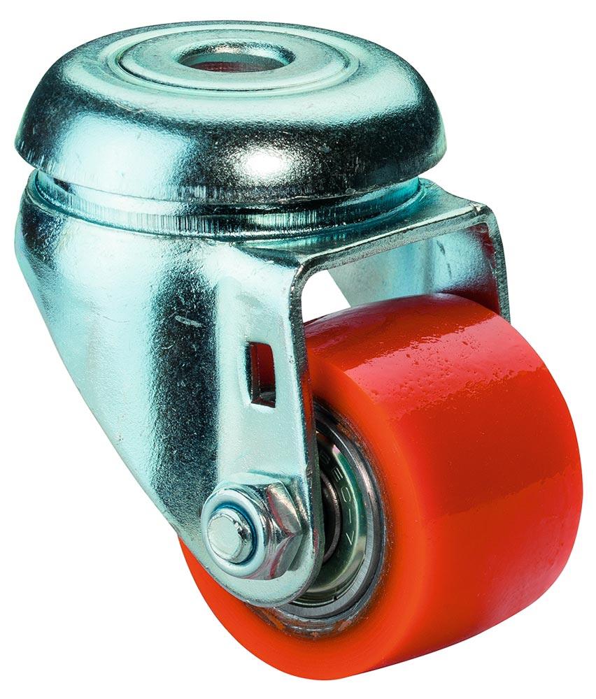 Lenkrolle D.35mm Trgf.100kg PU BS ROLLEN