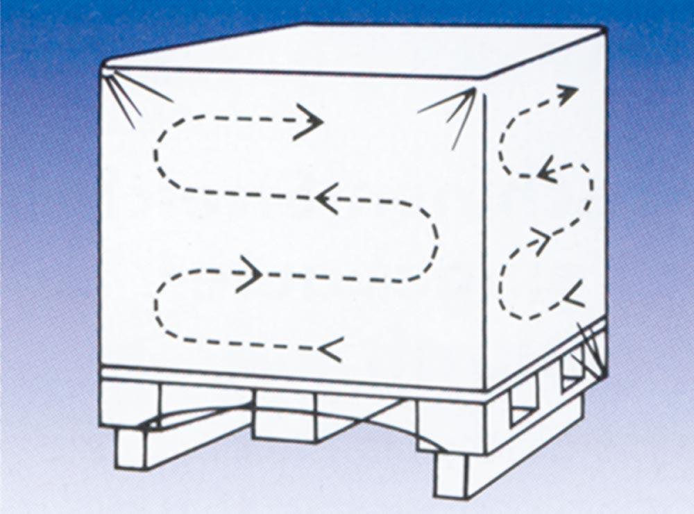 Verpackungsfolie für Schrumpfpistole, transparent, Flachrolle, Stärke 0,175 mm, 4000 mm breit auf 1,2 mm gefaltet, Länge 100 m