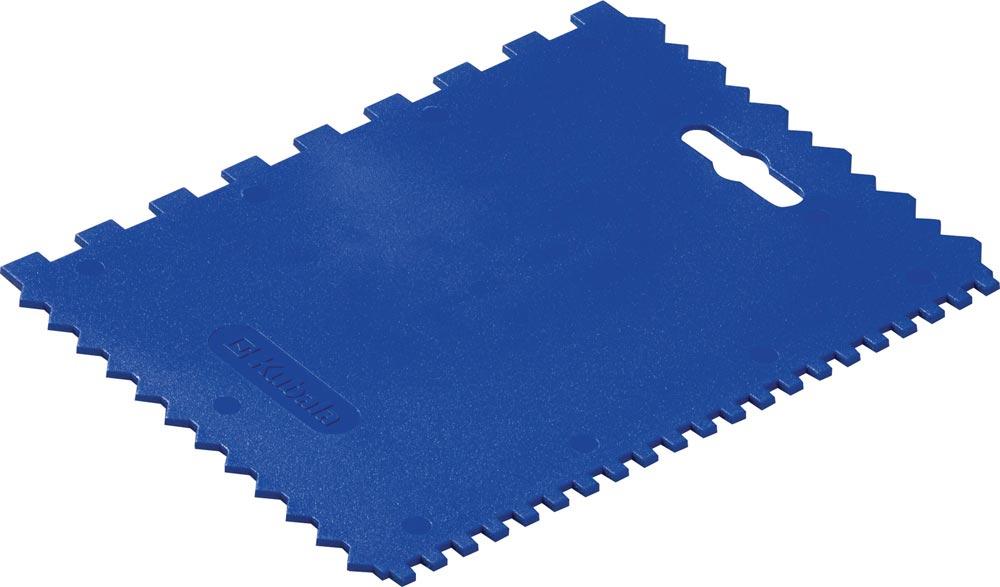 Kleberspachtel Länge 177 mm Breite 130 mm Zahnung 4 x 4 x 4 / 8 x 8 x 8 mm Kunststoff (PP) Kleberspachtel Länge 177 mm Breite 130 mm Zahnung 4 x 4 x 4 / 8 x 8 x 8 mm Kunststoff (PP)