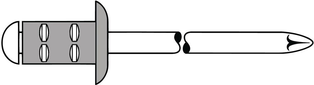 Blindniete Alu Stahl PolyGrip