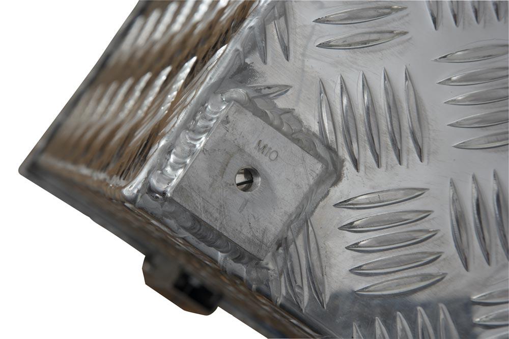 Aluminium Riffelblech-Box, BxTxH innen 750x500x625 mm, Volumen 234 l