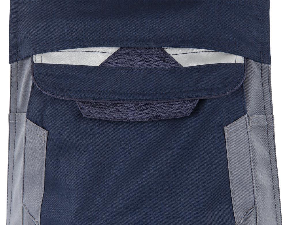 Herren Latzhose Iron, Farbe grün/warngelb, Gr. N52