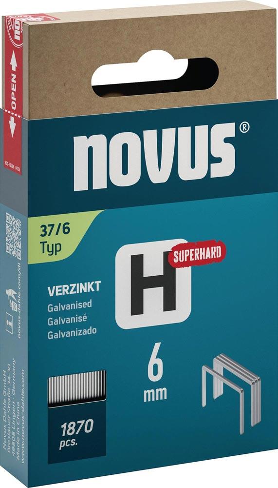 Feindrahtklammer H Typ 37 Klammerbreite 10,6 mm 8 mm 0,75 mm superhart 5000 St.