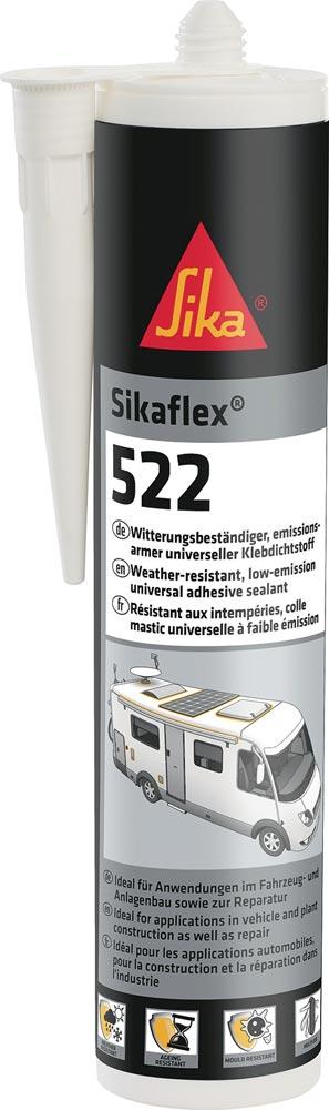 Kleb- und Dichtstoff Sikaflex®-522 weiß 300 ml Kartusche