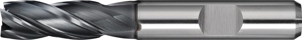 Schaftfräser DIN 844 Typ N Nenn-Ø 10 mm HSS-Co PM ALCRONA DIN 1835 B Schneidenanzahl 4 kurz
