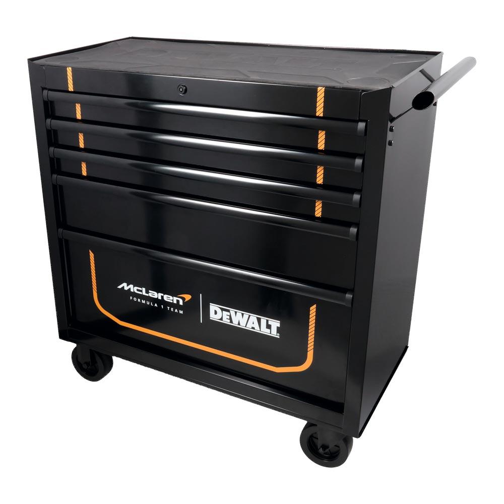 DEWALT MCLAREN Werkzeugwagen 5 Schubladen leer