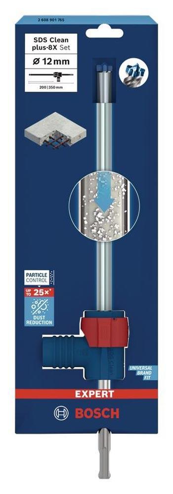 Hammerbohrer-Set EXPERT SDS Clean plus-8X Nenn-Ø 8,0 mmL.225 mm Arbeitslänge 100 mm