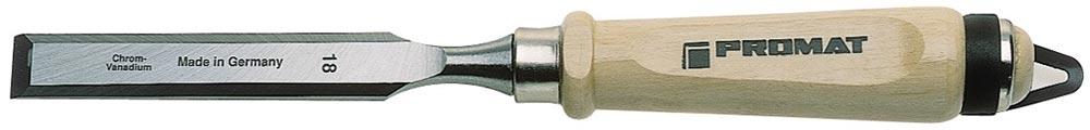 Stechbeitel Schneidenbreite 14 mm mit Zwinge Weißbuchenheft Ulmer Form CV-Stahl