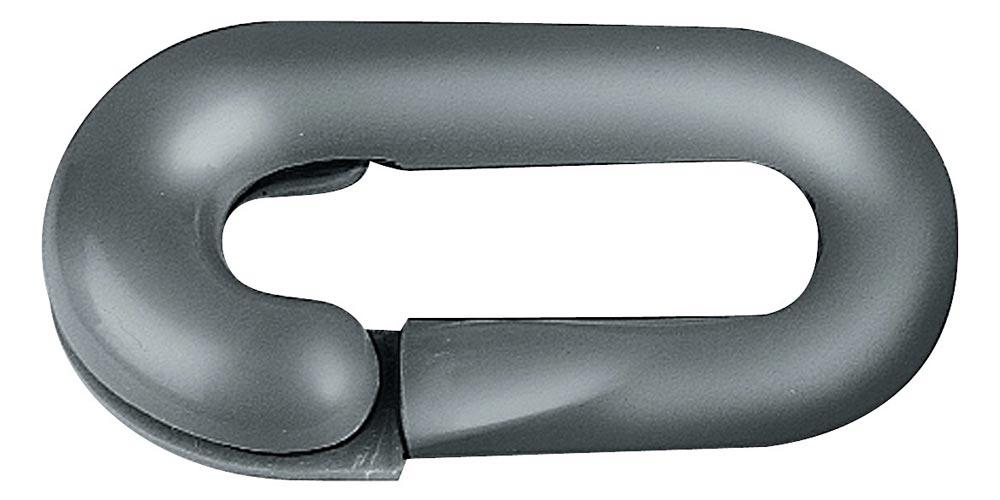 Notglied Kunststoff schwarz 6 mm für Absperrketten Notglied Kunststoff schwarz 6 mm für Absperrketten