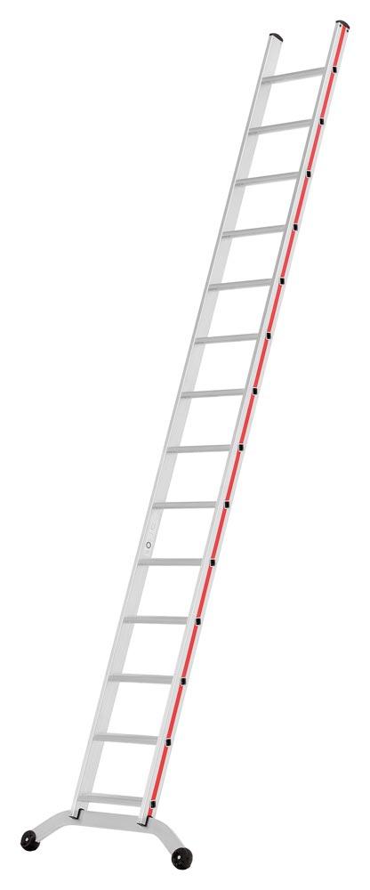 Stufenanlegeleiter mit Traverse, 14 Stufen, Länge 3,72 m