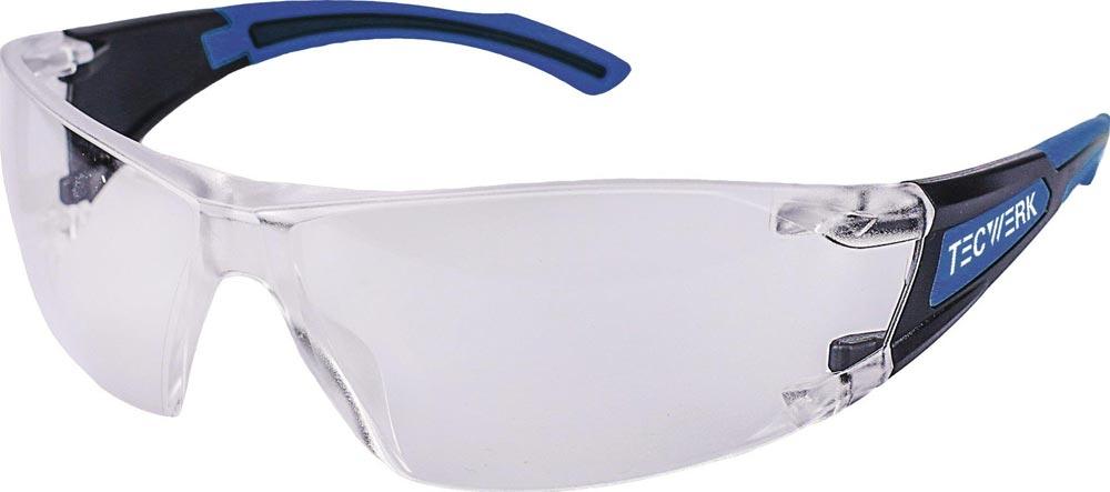 Schutzbrille Daylight Modern EN 166, EN 170 Bügel schwarz/dunkelblau, Scheibe klar Polycarbonat