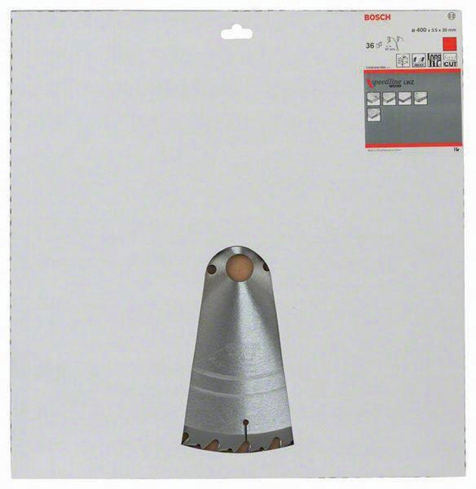 Kreissägeblatt Außen-Ø 400 mm Zähnezahl 36 WZ Bohrung 30 mm Schnittbreite 3,5 mm HM