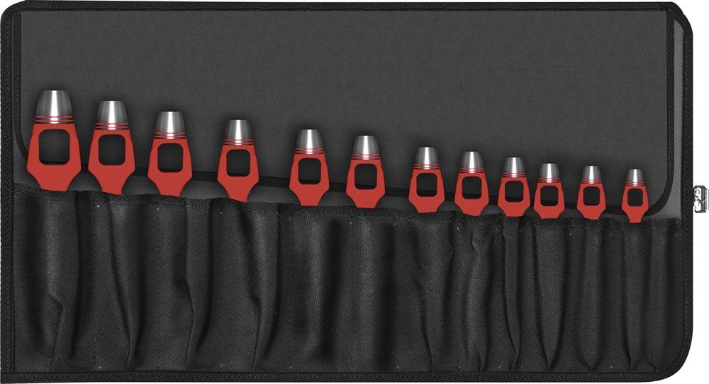 Henkellocheisensatz DIN 7200-A 12-teilig Rolltasche Henkellocheisensatz DIN 7200-A 12-teilig Rolltasche