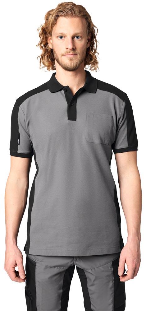 Poloshirt KONRAD Größe XL anthrazit/schwarz