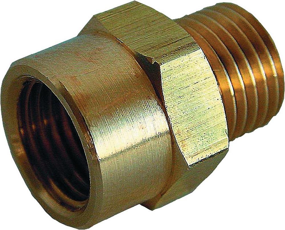 Doppelgewindenippel Messing Außengewinde G 1/4 Innengewinde G 3/8 Doppelgewindenippel Messing Außengewinde G 1/4 Innengewinde G 3/8
