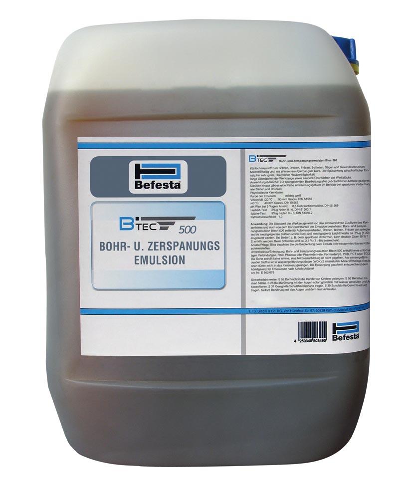Bohr und Zerspanungsemulsion Btec 500 5 lKanister