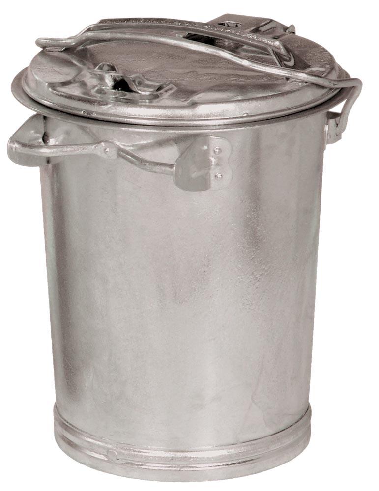 Mülleimer 35l Stahlbl.TZN m.Bügel