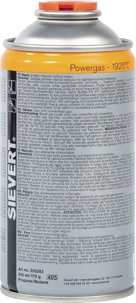 Schraubkartusche Powergas 2203 175 g 300 ml 1925 C Schraubkartusche Powergas 2203 175 g 300 ml 1925 C