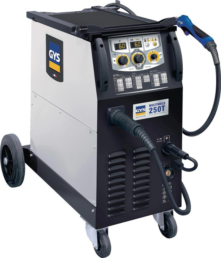 MIG/MAG-Schweißanlage MULTIWELD 250T mit Zubehör 40-250 A gasgekühlt
