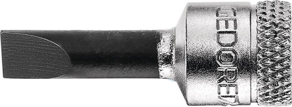 Steckschlüsseleinsatz IS 20 1/4  Schlitz 4 mm Länge 37 mm Steckschlüsseleinsatz IS 20 1/4  Schlitz 4 mm Länge 37 mm