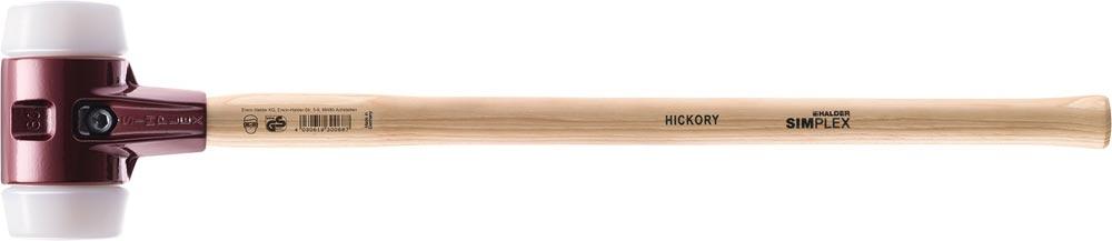 Vorschlaghammer SIMPLEX Kopf-Ø 100 mm Länge 1000 mm mittelhart Superplastik weiß Hickory Vorschlaghammer SIMPLEX Kopf-Ø 100 mm Länge 1000 mm mittelhart Superplastik weiß Hickory