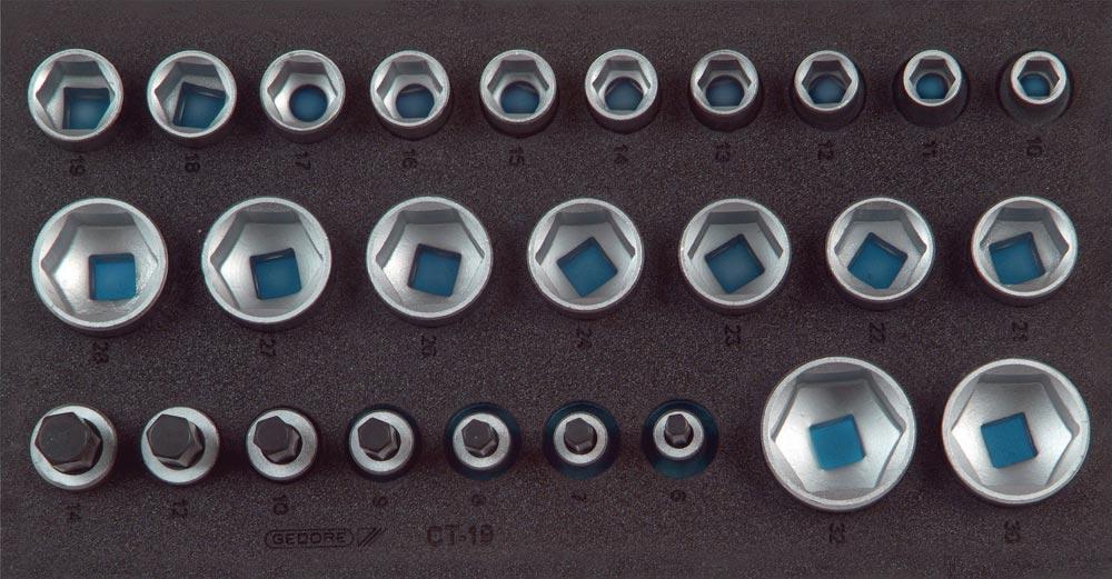 Werkzeugmodul 1500 CT1-19 26-teilig 1/3-Modul Steckschlüssel 1 / 2 Zoll