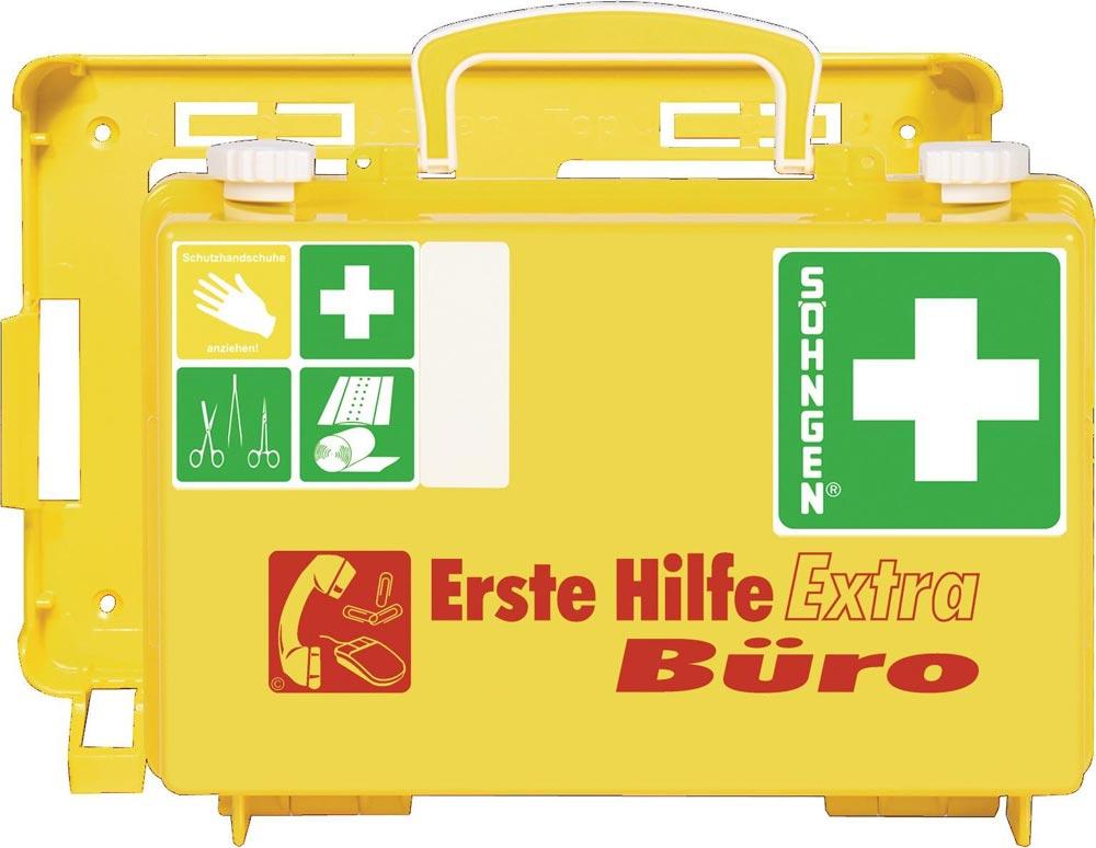 Erste Hilfe Koffer Extra Büro B260xH170xT110ca.mm leuchtgelb