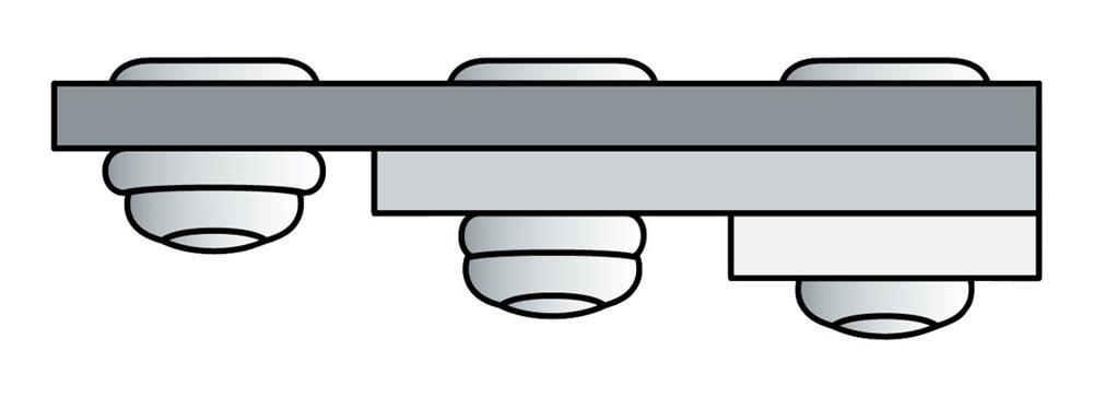Blindniet PolyGrip® Nietschaft d x l 4 x 10 mm Aluminium / Stahl Standard 500 Stück