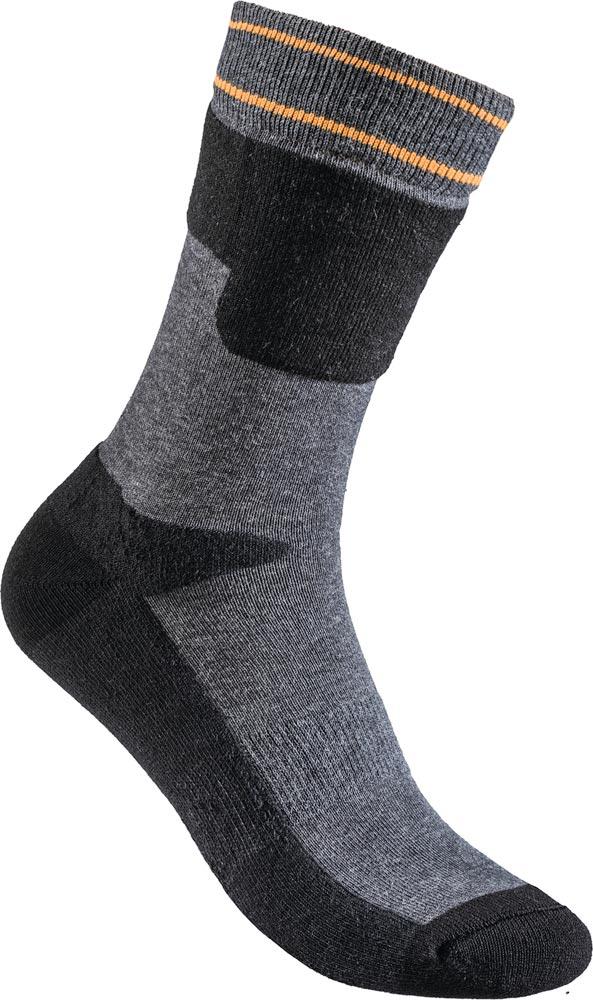 Funktionssocke Dibbersen Größe 47-50 schwarz/grau