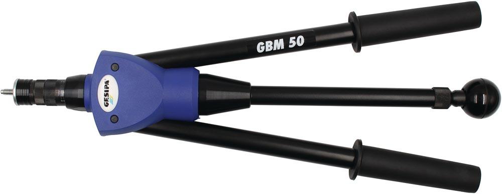 Handblindnietmutternsetzgerät GBM 50 Länge 485 mm